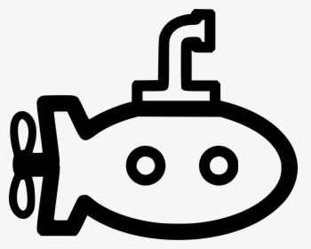 Submarine - Line Art, HD Png Download, Transparent PNG