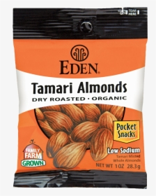 Healthy Office Snacks, Eden Tamari Almonds - Eden Organic, HD Png Download, Transparent PNG