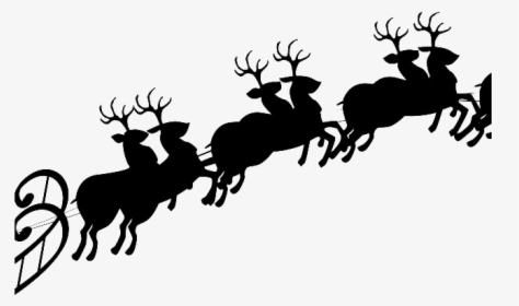 Flying Reindeer Sleigh Png Photos - Santa Claus Sleigh Png, Transparent Png, Transparent PNG