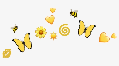 #emoji #emojibackground #photobooth #butterfly #emojiart, HD Png Download, Transparent PNG