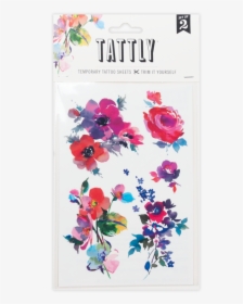 Watercolor Floral Sheet Tattly, HD Png Download, Transparent PNG