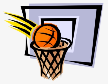 In Hoop For Two - Basketball In Net Clipart, HD Png Download, Transparent PNG