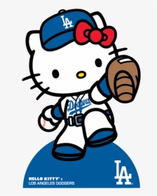 Los Angeles Dodgers On - La Dodgers Logo Hello Kitty, HD Png Download, Transparent PNG
