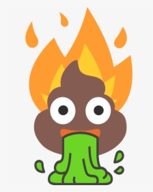 Flaming Poop Emoji, HD Png Download, Transparent PNG