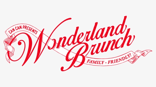 Wonderland Brunch 2019 V2 Red Logo-2 - Calligraphy, HD Png Download, Transparent PNG