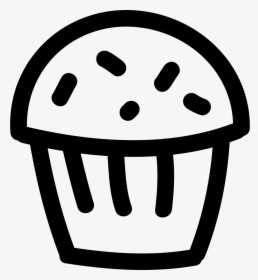 Cupcake Hand Drawn Dessert - Icone Sobremesa Png, Transparent Png, Transparent PNG