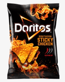 Doritos® Sticky Chicken Flavoured Corn Chips - Doritos Southern Sticky Chicken, HD Png Download, Transparent PNG