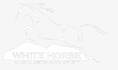 White Horse Black Mountain - Stallion, HD Png Download, Transparent PNG