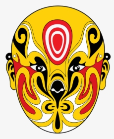 Orange Chinese Opera Mask, HD Png Download, Transparent PNG