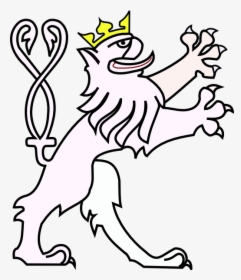 Lion Wearing Crown Svg Clip Arts - Coat Of Arms Animals Png, Transparent Png, Transparent PNG