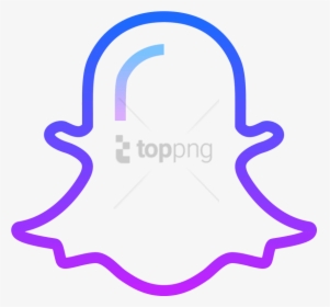 Free Png Logo De Snapchat Png Image With Transparent - Purple And Blue Snapchat Logo, Png Download, Transparent PNG