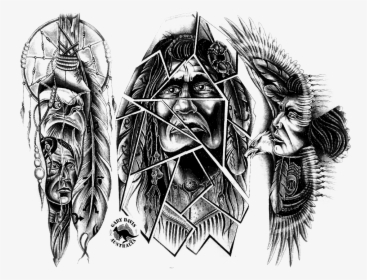 Tattoos Transparent Native American - Native American Tattoo Designs, HD Png Download, Transparent PNG