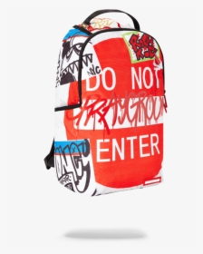 Sprayground Do Not Enter Backpack     Data Image Id - Do Not Enter Sprayground Bookbag, HD Png Download, Transparent PNG