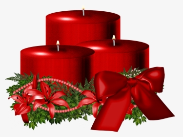 Christmas Candle Png, Transparent Png, Transparent PNG