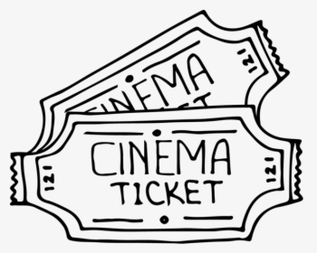 Cinema Set 74 Icons 08 - Ticket Cinéma Drawing Png, Transparent Png, Transparent PNG