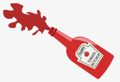 Ketchup Bottle Splatter, HD Png Download, Transparent PNG