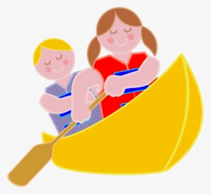 Row Boat Clipart Canoe - Clip Art Canoe, HD Png Download, Transparent PNG