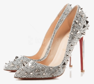 Free Png High Heel Shoes Png Images Transparent - Louis Vuitton Silver Spiked Heels, Png Download, Transparent PNG