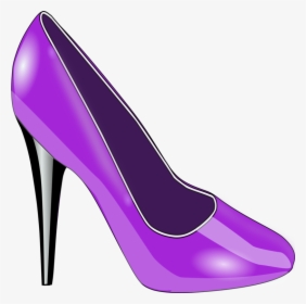 Purple,high Heels,shoe - Shoe Clip Art, HD Png Download, Transparent PNG