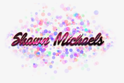 Shawn Michaels Name Logo Bokeh Png - Charlotte Flair Logo Png, Transparent Png, Transparent PNG