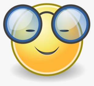 Pixel Glasses Png - Smiley Face With Goggles, Transparent Png, Transparent PNG