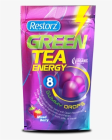 Restorz Green Tea Gummy Pouch Mock Dropshadow - Elbow, HD Png Download, Transparent PNG