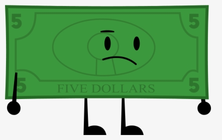 Cartoon 5 Dollar Bill, HD Png Download, Transparent PNG