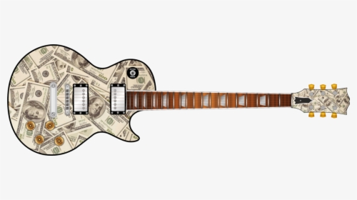 Dollar Bills Guitar Wrap Skin - Electric Guitar, HD Png Download, Transparent PNG