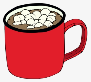 Hand-painted A Winter Hot Drink Coffee Cocoa In Winter - Cartoon Hot Chocolate Clipart, HD Png Download, Transparent PNG