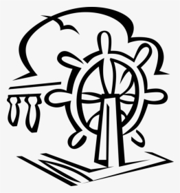 Vector Illustration Of Ship S Helm Wheel Or Boat S, HD Png Download, Transparent PNG