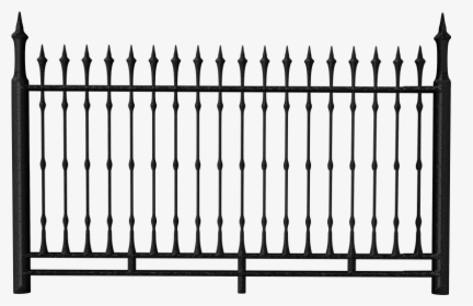 Gate Clipart Transparent Background - Iron Fence Clipart, HD Png Download, Transparent PNG