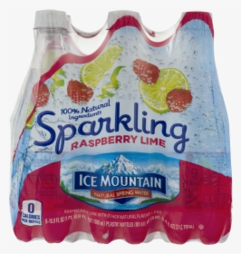Ice Mountain® Sparkling Raspberry Lime Natural Spring - Sparkling Water Poland Spring, HD Png Download, Transparent PNG