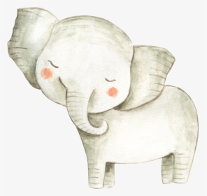 Watercolor Baby Elephant, HD Png Download, Transparent PNG