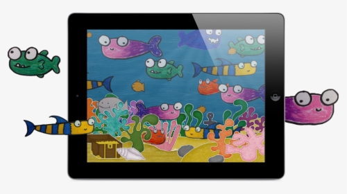 Squiggle Fish Ipad - Clipart Ipads, HD Png Download, Transparent PNG