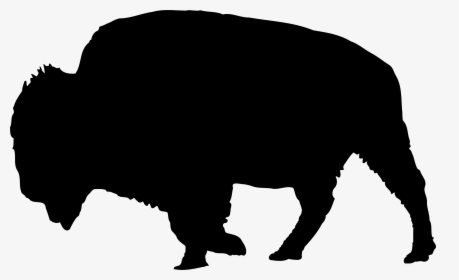 Bison Clipart Silhouette - Clipart Buffalo Silhouette, HD Png Download, Transparent PNG