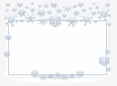 Image Result For Snowflake Border Transparent - Schnee Rahmen Png, Png Download, Transparent PNG