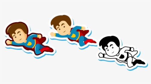 Super Girl Clipart Chibi - Superman And Supergirl Png Cartoon Png, Transparent Png, Transparent PNG
