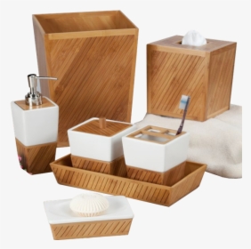Bamboo Bathroom Accessories, HD Png Download, Transparent PNG