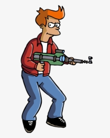 Futurama Fry Gun Png Image - Philip J. Fry, Transparent Png, Transparent PNG