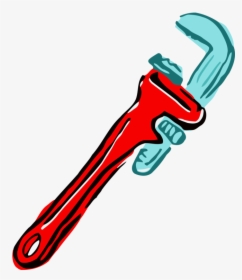 Thumb,area,hand - Clipart Of Pipe Wrench, HD Png Download, Transparent PNG