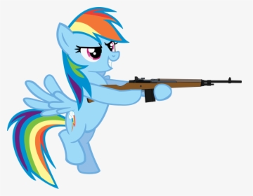 Image My Little Pony - Little Pony With Gun, HD Png Download, Transparent PNG