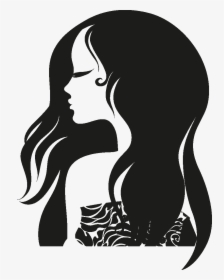 Female Head Silhouettes Png - Logo For Hair Oil, Transparent Png, Transparent PNG