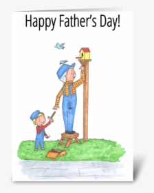 Happy Father S Day Greeting Card - Cartoon, HD Png Download, Transparent PNG