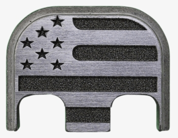 American Flag Titanium Brushed Finish Back Plate - Glock Titanium Back Plate, HD Png Download, Transparent PNG