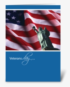 Veterans Day Liberty Flag Thank You Greeting Card - Flag Thank You Veterans Day, HD Png Download, Transparent PNG