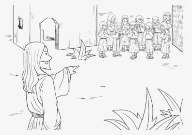 Ten Lepers Coloring Page, HD Png Download, Transparent PNG