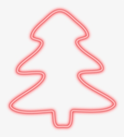 Christmas Tree Neon Red - New Year Neon Png, Transparent Png, Transparent PNG