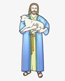 Jesus Christ Sheep Free Photo - Dibujos Del Buen Pastor, HD Png Download, Transparent PNG
