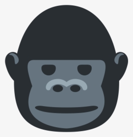 Transparent Gorilla Face Clipart - Gorilla Emoji Meaning, HD Png Download, Transparent PNG