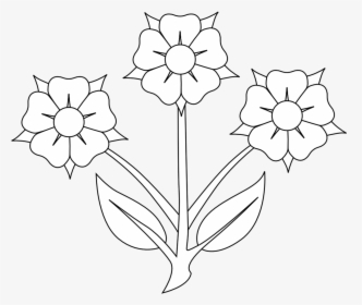 Black And White Flower Images Clipart Picture Download - Small Flower Clipart Black And White, HD Png Download, Transparent PNG